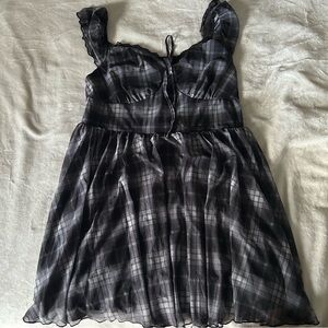 SHEIN Black and Gray Dress